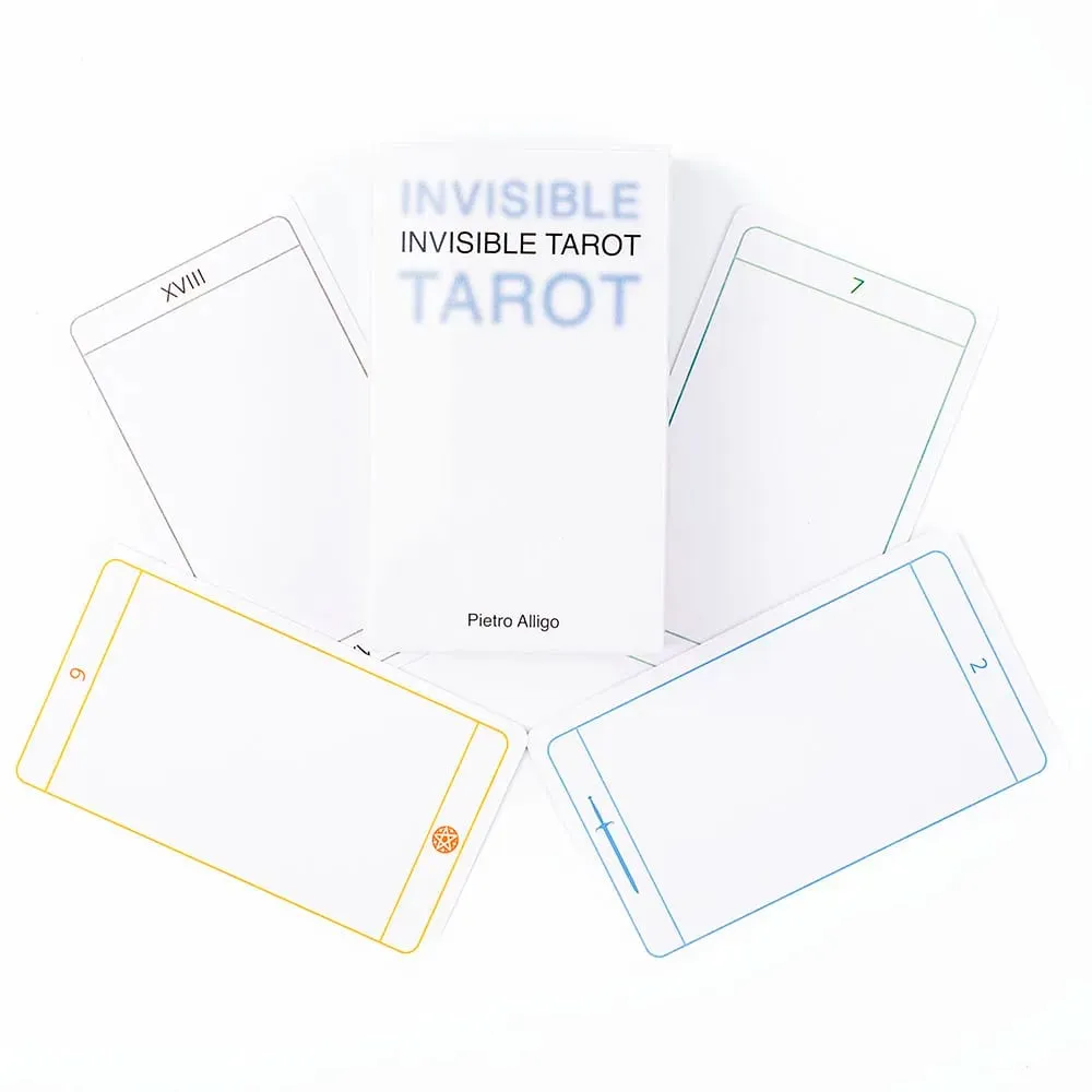 Invisible Tarot 78 Blank Cards Δημιουργήστε τη δική σας τράπουλα Tarot 10,3*6cm English Visions Divination Edition Deck Επιτραπέζια παιχνίδια — image 5
