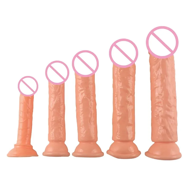 Βεντούζα πολλαπλών στυλ Dildo χρώματος σάρκας Dildo Big Dick Θηλυκό Αυνανιστής Κλειτορικός διεγέρτης Λεσβιακά σεξουαλικά παιχνίδια για γυναίκες
