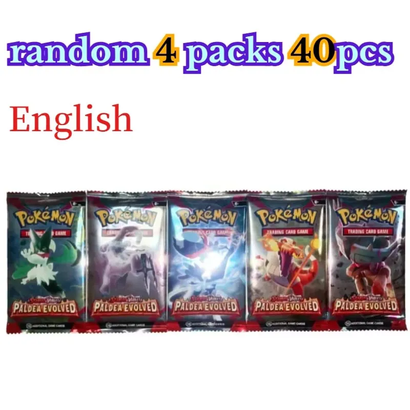 διασκέδαση 40 τεμάχια Pokemon Card Pack 4 Sets Sun Moon Violet 151 Αγγλικές κάρτες συναλλαγών Συλλεκτικά παιχνίδια Halloween Gift Fantasy Sci Fi — image 26
