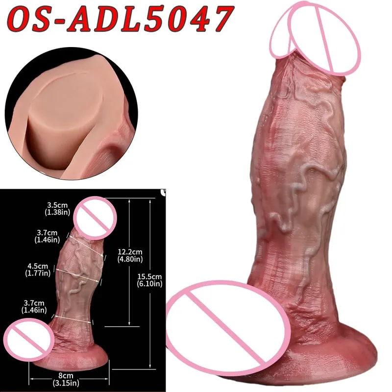 47cm Realistic Long Dildos Double Head Anal Vaginal Stimulator Sex Toy With Sucker For Lesbian Couples Gay Men Adult Tools — image 22
