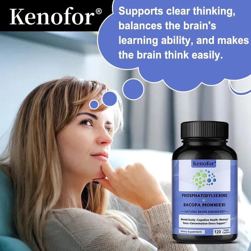 Phosphatidylserine Supplement with Bacopa Monnieri Brain Supplement Supports Healthy Thinking Memory Creativity — image 3