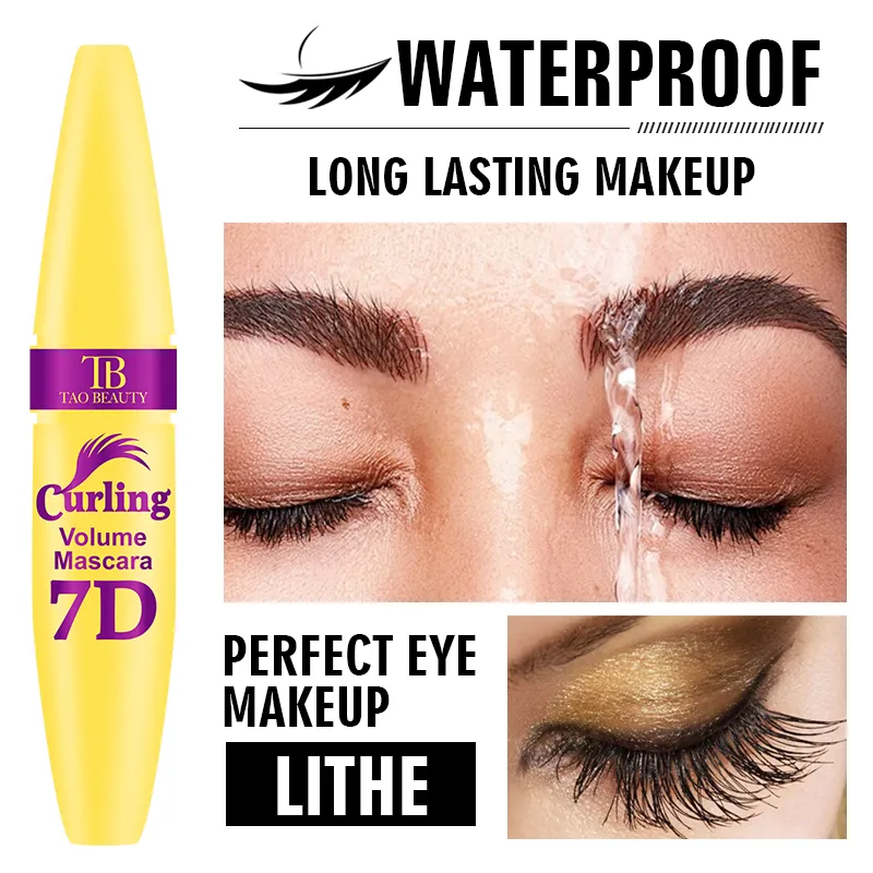 Black Waterproof Mascara for All Lengthening Makeup Products Eyelash Extension Curling Eye Lashes Mascara 7D Effect Eye Cosmetic — image 6