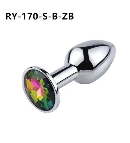 1Pcs Crystal Anus Metal anal plug Jewelry base novice player to senior player 5 size SM Butt g-point massage BDSM sex toys — image 9