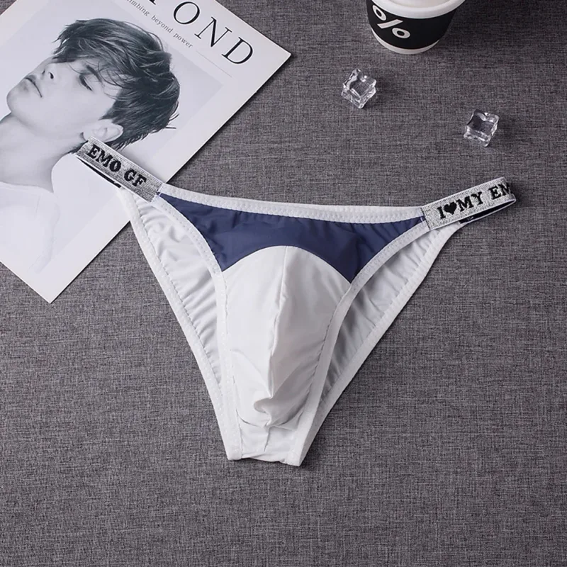 1PC Men Sexy Underwear Briefs Minimalist Sexy T-shaped Pants Low Waist Pouch Panties Breathable Thin Underpants — image 4
