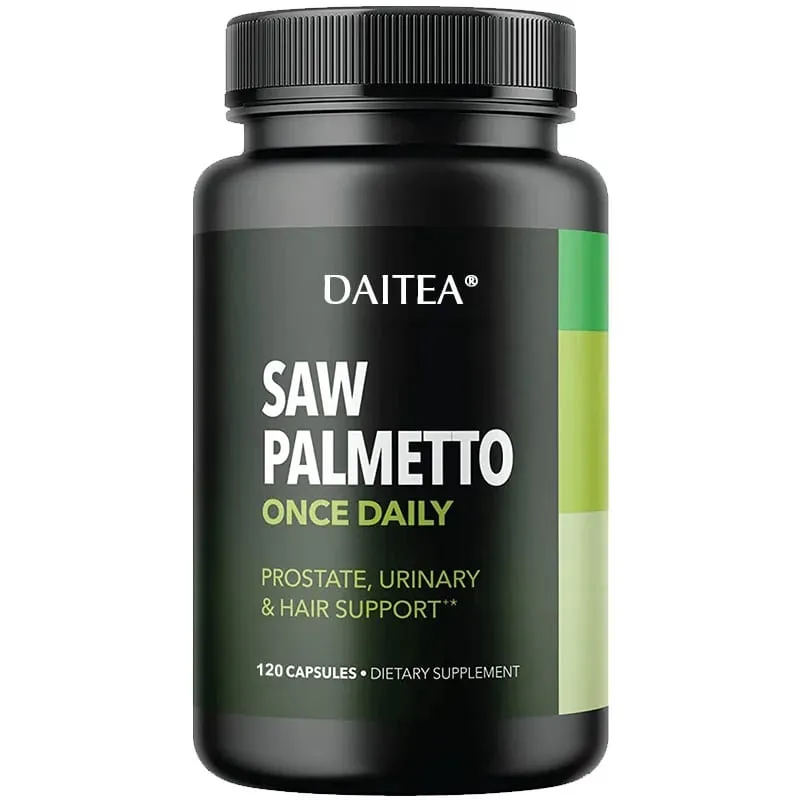 Daitea Saw Palm Capsule Συμπλήρωμα για την υγεία του προστάτη Υποστήριξη για την υγεία του ουροποιητικού συστήματος Υποστήριξη για την υγεία της ουροδόχου κύστης Προώθηση της ανάπτυξης των μαλλιών