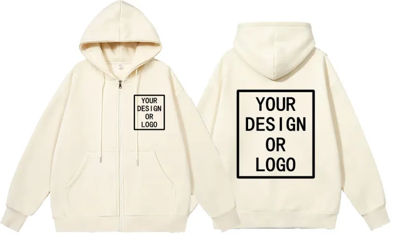 Personaliza tu propio diseño de marca, logotipo/imagen personalizada, sudaderas con capucha con cremallera DIY para hombres y mujeres, sudadera informal con capucha, nuevo jersey