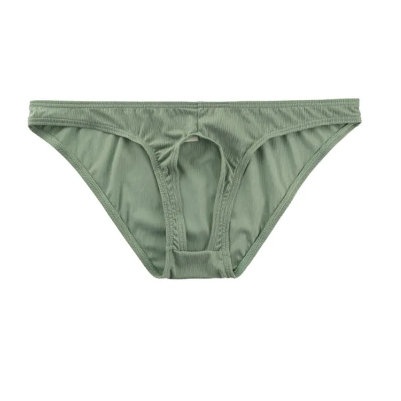 Men Gay Sexy Briefs Front Open Soft Underpants Men Low Rise Underwear Breathable Quick Dry Panties Sexy Torys For Man Lingerie — image 4