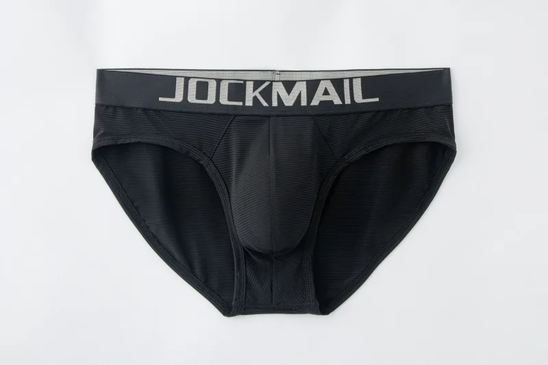 Men Underwear Brief Sexy Low-rise Striped Bikini Athletic Supporters Underpants Sleepwear Nylon Quick Dry Breathable — image 27