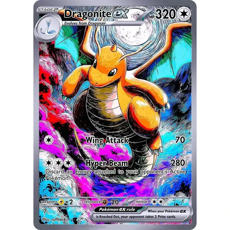 Κάρτες συλλογής DIY DRAGONITE Self Made Single Card Classic Card Game Anime Παιχνίδι δώρου — image 5