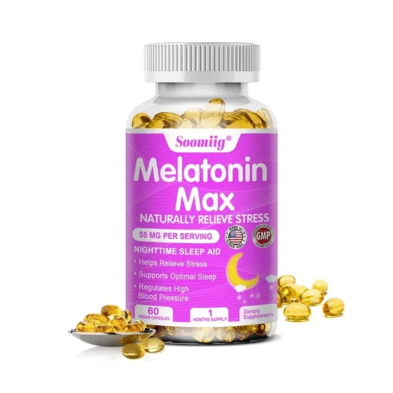 Melatonin - Dietary Supplement To Improve Nighttime Sleep Quality and Improve Insomnia Reduce Waking Time Boost Immunity — image 9