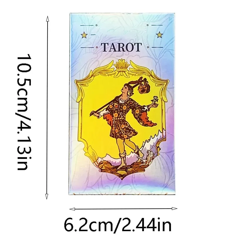 Shining Vitetta Cards Tarot Deck 78 Tarot Cards for Beginners Νέος σχεδιασμός Περίπου 10,3*6cm Επιτραπέζιο παιχνίδι μαντείας — image 6