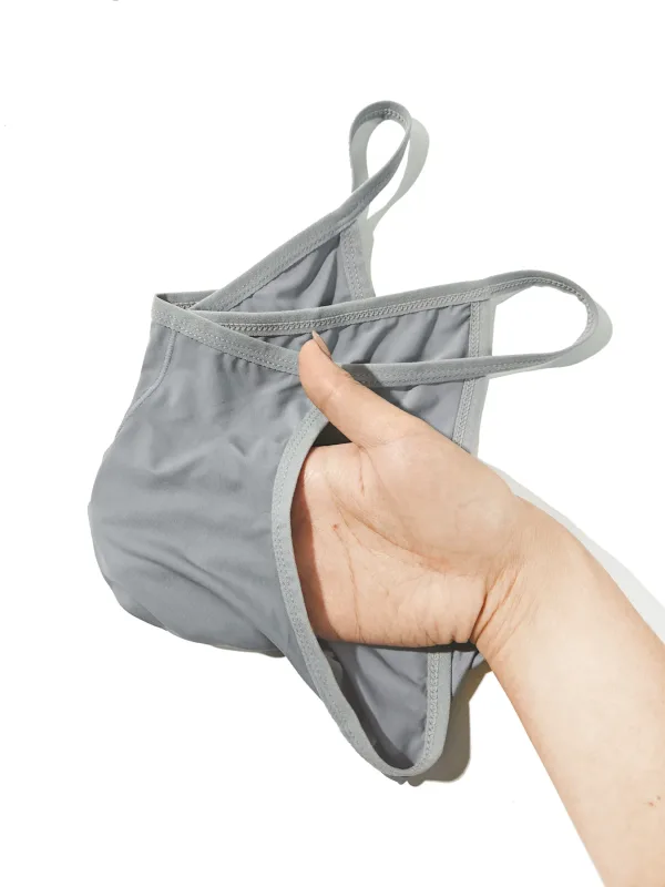 1PC Men's Sexy Low-Waist Briefs with Large Pouch Single Color Thin Belt Comfortable Thin Design for Summer Pure Color Underwear — image 14