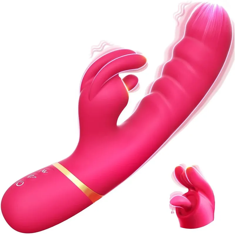 Δονητής κουνελιού ώθησης για γυναίκες Go and Come G-Spot Dildo Vibrator Clitoris Stimulator Γυναικείο σεξουαλικό παιχνίδι αυνανισμού για γυναίκες