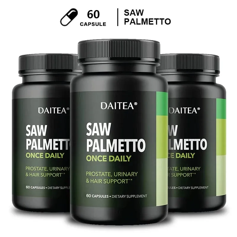 Daitea Saw Palm Capsule Συμπλήρωμα για την υγεία του προστάτη Υποστήριξη για την υγεία του ουροποιητικού συστήματος Υποστήριξη για την υγεία της ουροδόχου κύστης Προώθηση της ανάπτυξης των μαλλιών — image 11