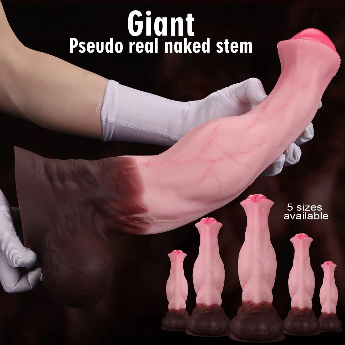 Τεράστιος μαλακός κόμπος σιλικόνης Horse Dildo Μεγάλα μακριά ρεαλιστικά παχιά βεντούζα βεντούζες για γυναίκες Άνδρες Μεγάλα ζώα πέους για ενήλικες