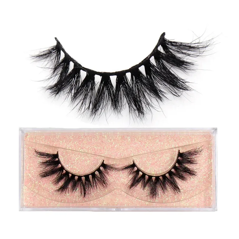 3D Mink Lashes Μαλακές τρίχες Ψεύτικες βλεφαρίδες Αφράτος όγκος Wispy Fake Lashes Extension Μακιγιάζ — image 27
