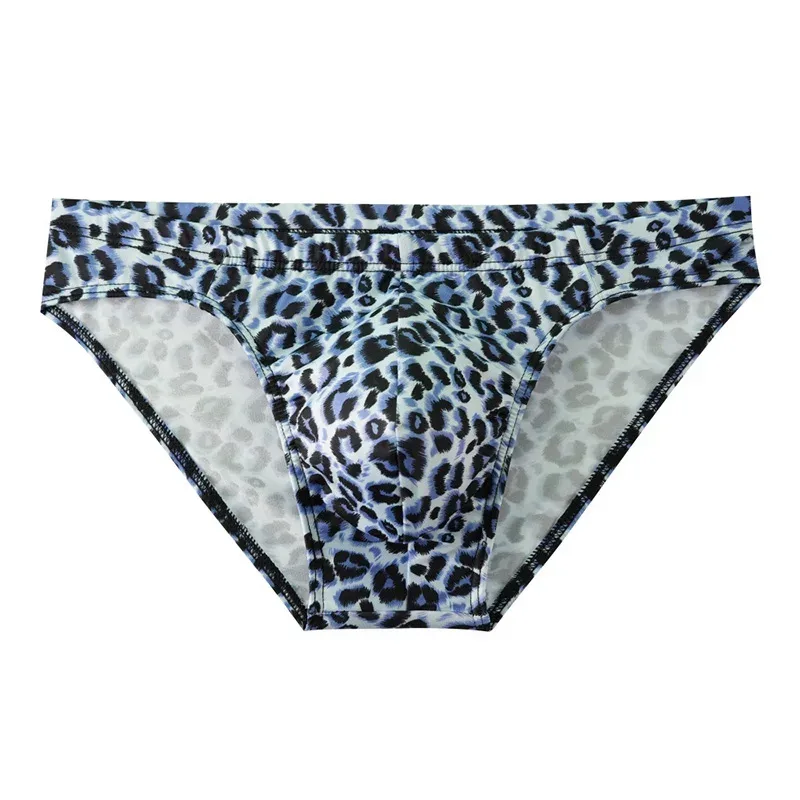 2PCS Men's Briefs Leopard Print Men's Briefs Stretch Waist sexy Breathable Soft Comfortable Wild Shorts Men's Briefs — image 5