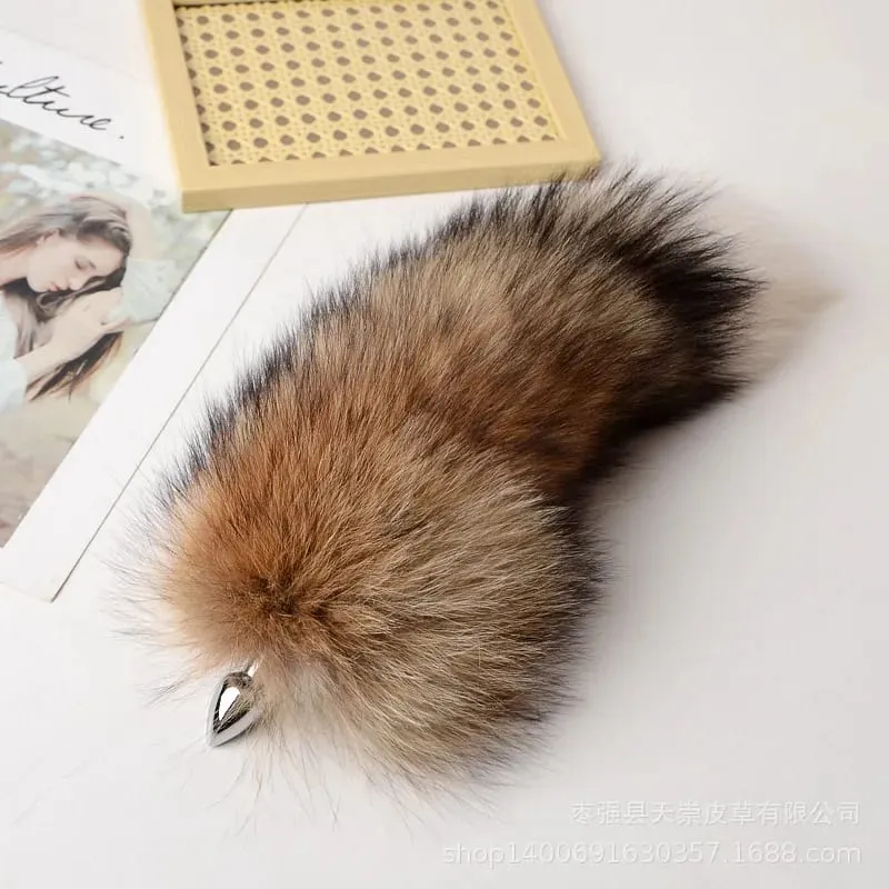 30-100cm Sexy Real Fox Tails with Separable Funny Butt Plug for Couple BDSM Cosplay Adult Sweet Love Games Sex Toys — image 5