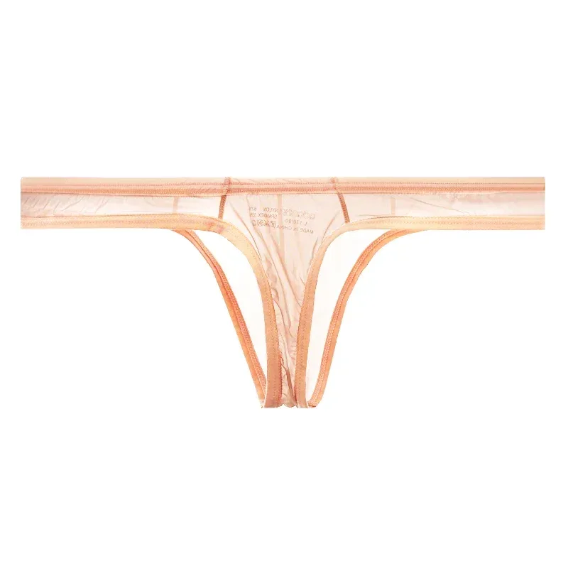 Ultra Thin Sheer Briefs Men Underwear Cooling Knickers Low Rise Bulge Pouch Underpants Soft Mesh Panties Male Thong Pants — image 6