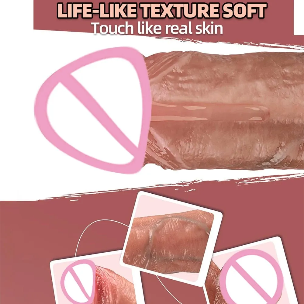 Thick Dildo Vibrator For Women Realistic Dildos Penis Remote Control Thrusting Heated Vibrators Sex Toys Anal G Spot Stimulators — image 6