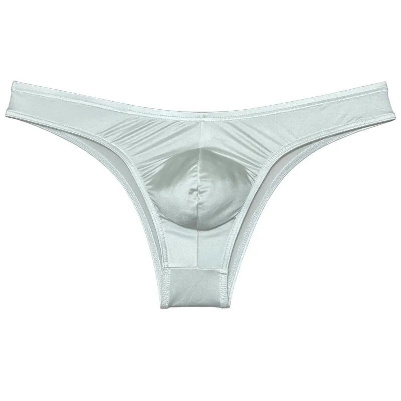 Silky Smooth Bikini Briefs Men's Enhance Pouch Micro Underwear Slip Sexy Beach Briefs Breathable Sissy Panties Pool