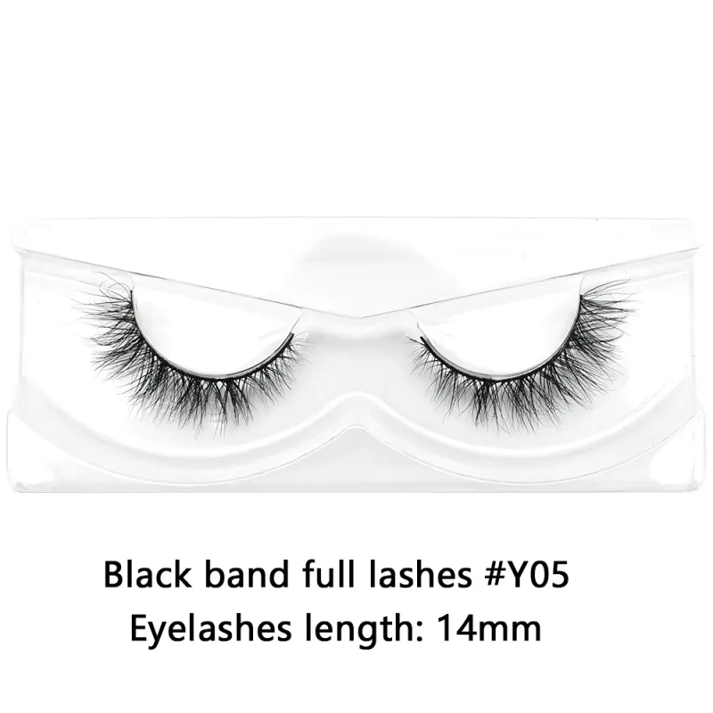 Μαζικά είδη 10/30/60/100 Pairs Mink Half Lashes Natural Long Fluffy Wispy Half False Lashes Extension Ελαφρύ κοντές βλεφαρίδες — image 13