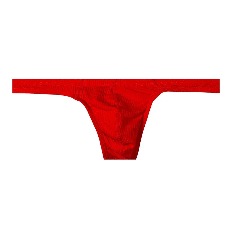 Cotton Men's Big Pouch Thong Panties Men Cotton Sports Running Underwear Comfortable Seamless Male G-string Briefs — image 2