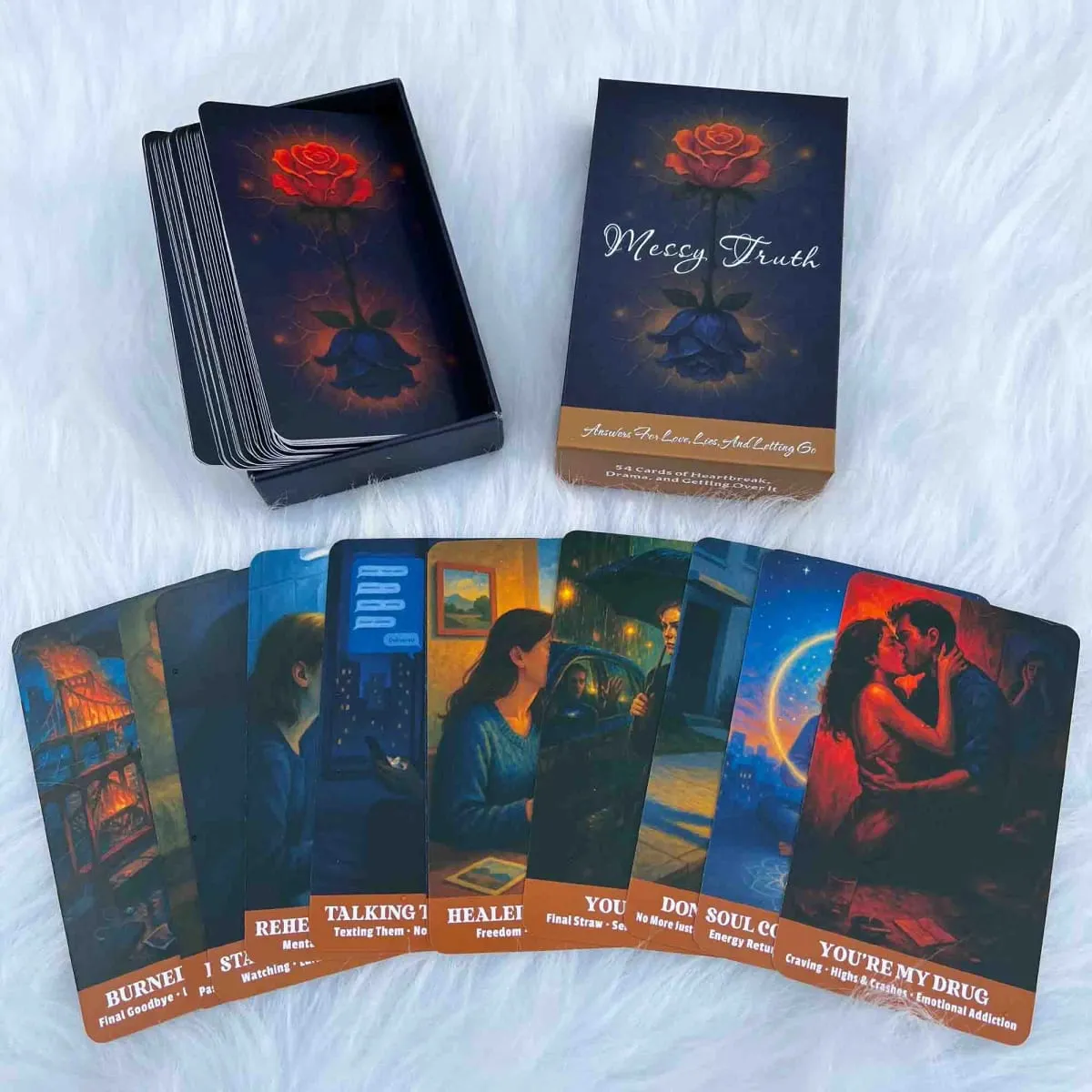 Messy Truth Card 54 Deck 13x8 cm Μαντικό παιχνίδι Ταρώ για ηλικίες 14+ Ανακαλύψτε το μονοπάτι σας για να ξεπεράσετε τις προκλήσεις Παιχνίδια με κάρτες — image 5