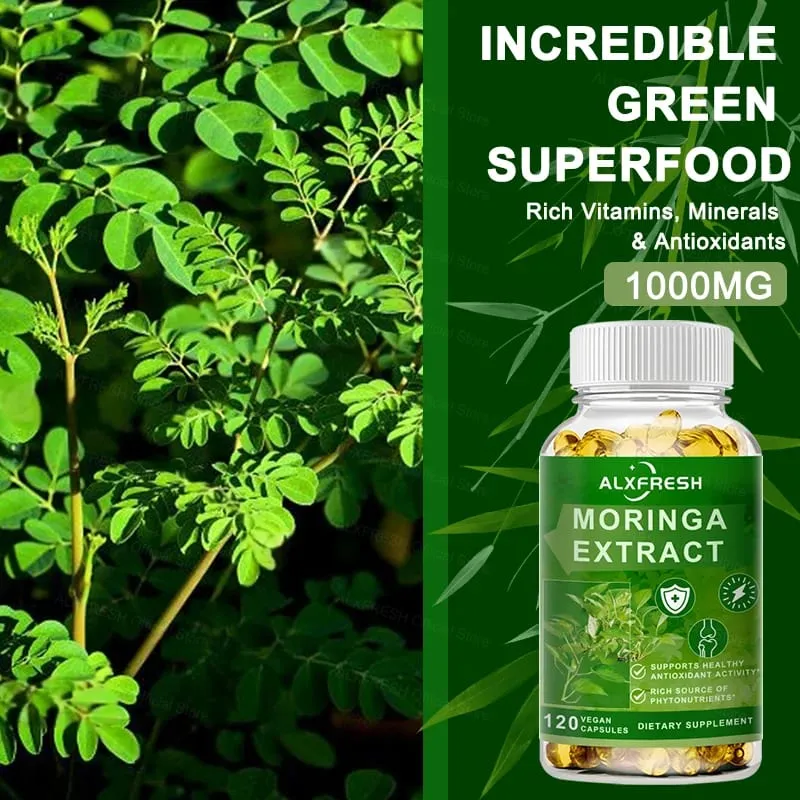 A Moringa kapszula támogatja az energiaszintet Az immunrendszer és az emésztőrendszer egészségének megőrzése, a csontok és a fogak egészségének megőrzése Erőteljes antioxidáns