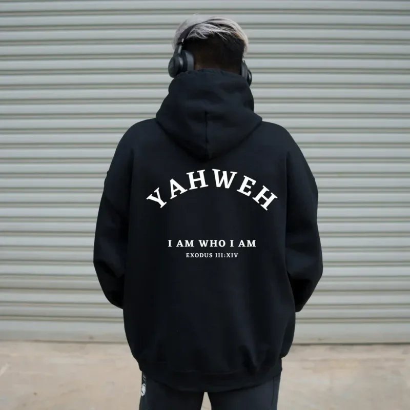 20256 best-seller masculino cristão yahweh hoodies jesus hombre moda popular streetwear carta impressa moletom com capuz feminino