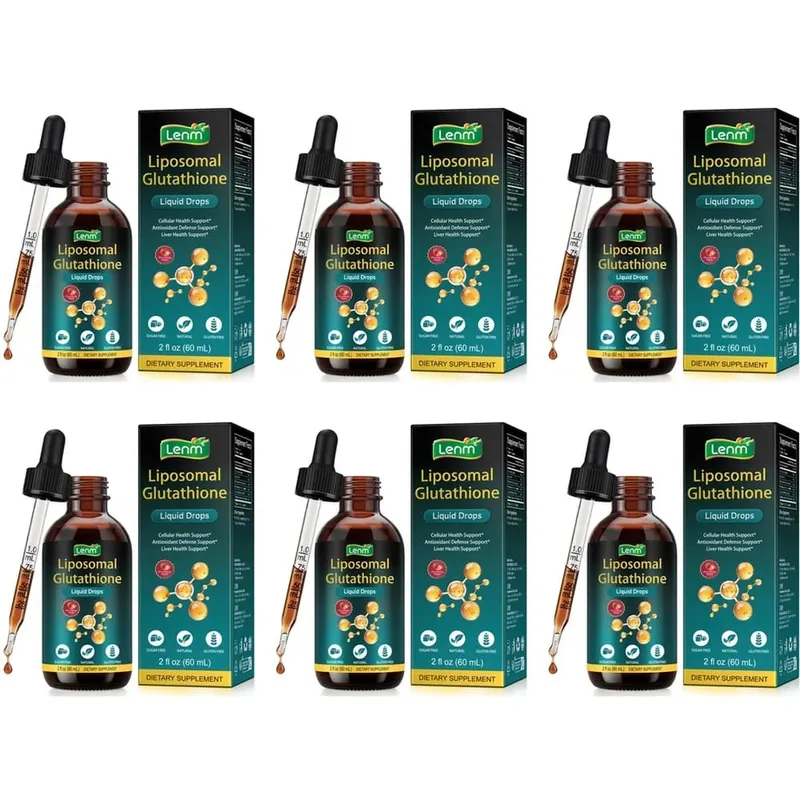 Lenm Liposomal Glutathione Liquid Drops για Αντιοξειδωτική κυτταρική και ηπατική υποστήριξη με NAC Vitamin C Γεύση Φράουλα 60 mL — image 12
