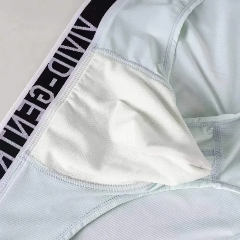 Men's Elastic Ice Silk Underwear Sexy Big U Convex Pouch Briefs Korean Youth Breathable Sports Panties Solid Mid Waist Underpant — image 3