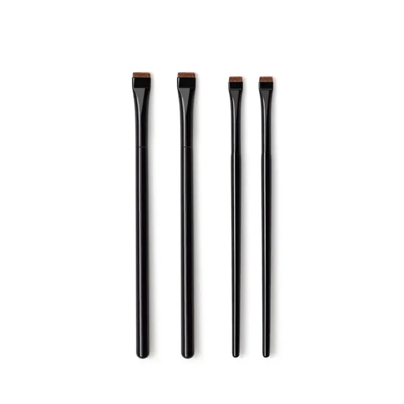 1pc super fino ângulo forro compõem escova olho sobrancelha pincéis de maquiagem de cabelo sintético sobrancelha fina afiada ferramentas cosméticas profissional