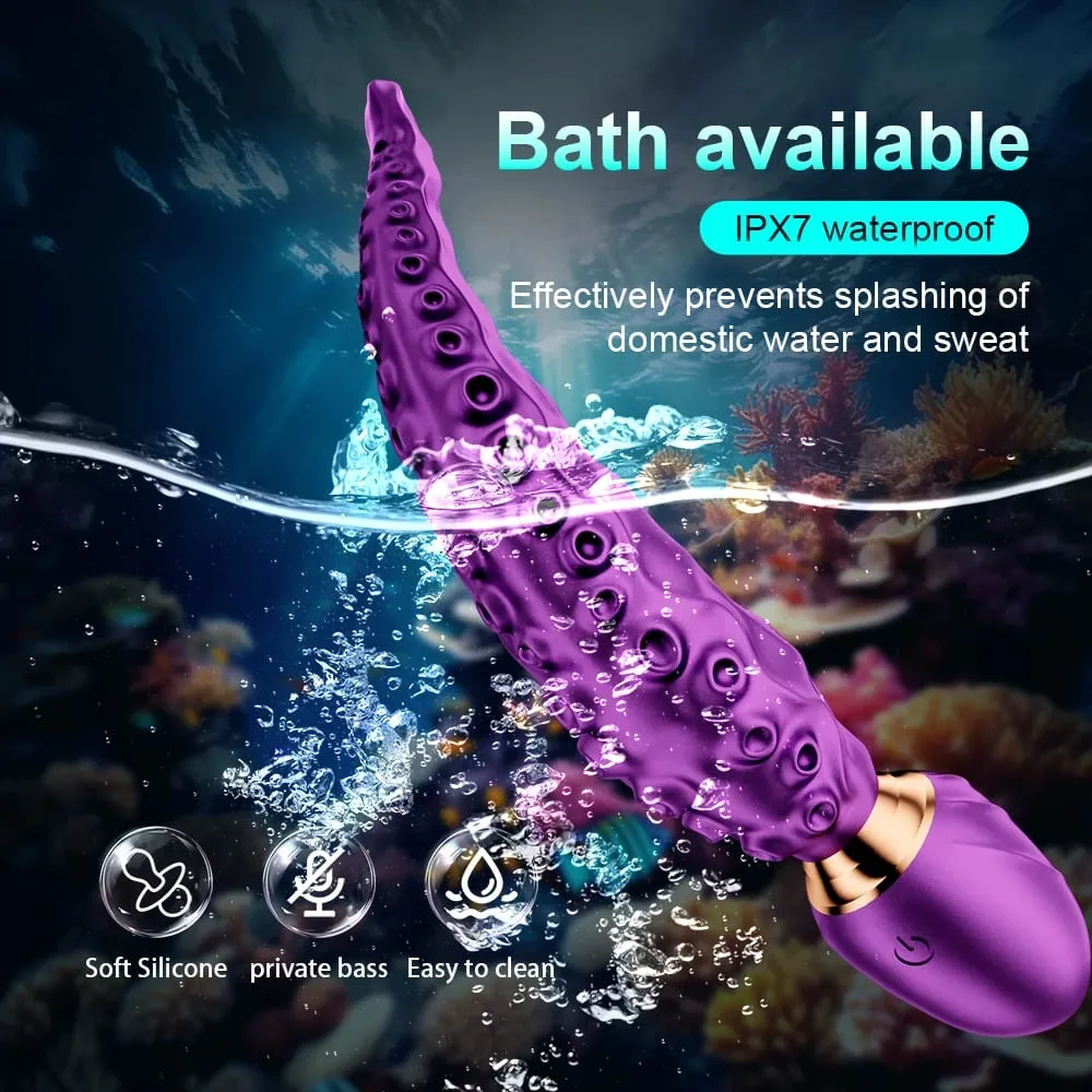 Περιστροφή 360° Δονούμενο τέρας Dildo Octopus Tentacle Clitoris Spot G-Spot Δονητές Θηλής Διέγερση Θηλών Παιχνίδια σεξ για ενήλικες γυναίκες — image 4