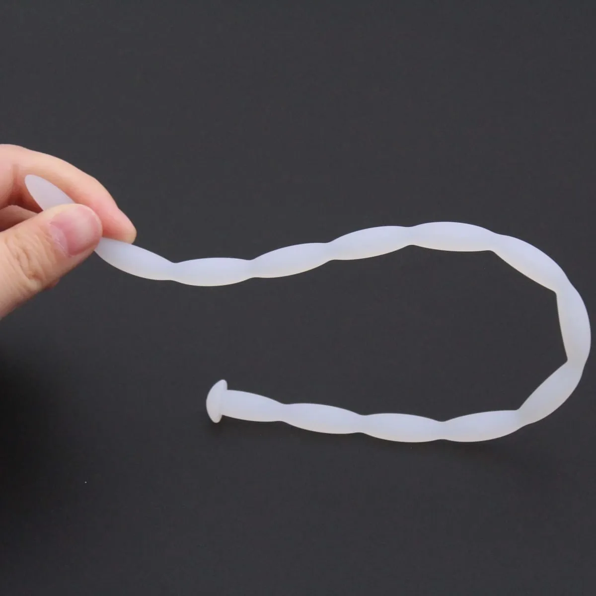 Manyjoy 8 Sizes White Wave Shape Silicone Urethral Dilator Male Masturbation Blockage Stimulator Catheter Adult Sex Toys for Men — image 5