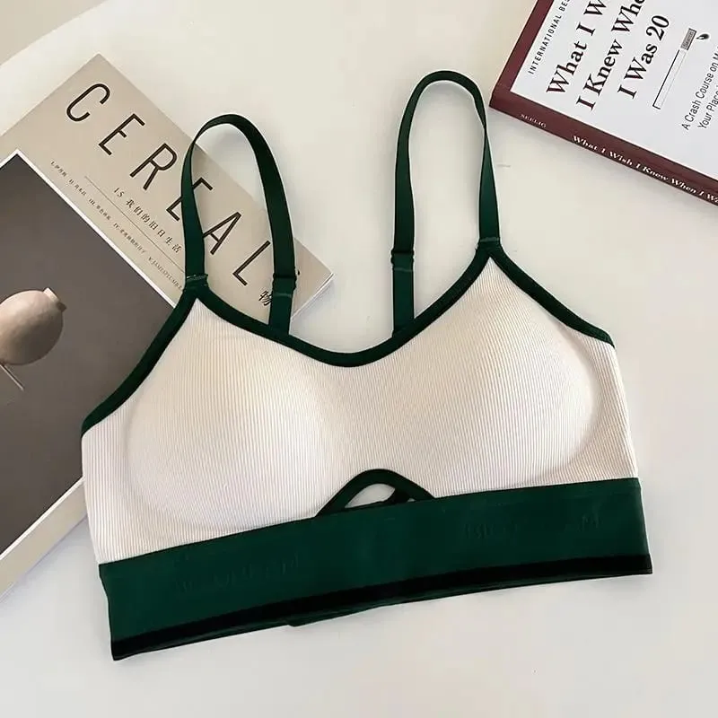 Εσώρουχα εσώρουχα Seamless Sports Bralette Teens Wireless Anti-Sagging Thin Cup Μικρή υποστήριξη στήθους Racerback Ελαφρύ σετ σουτιέν — image 12