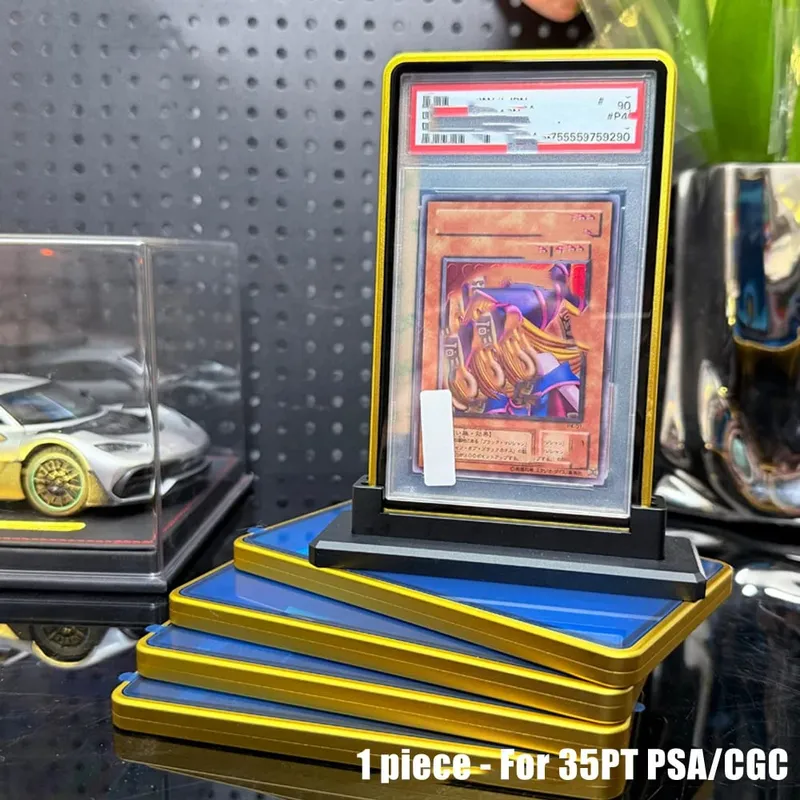 Multicolor Gradient Color Trading Card Protect Holder Metal Case for 35PT PSA CGC Graded Card
