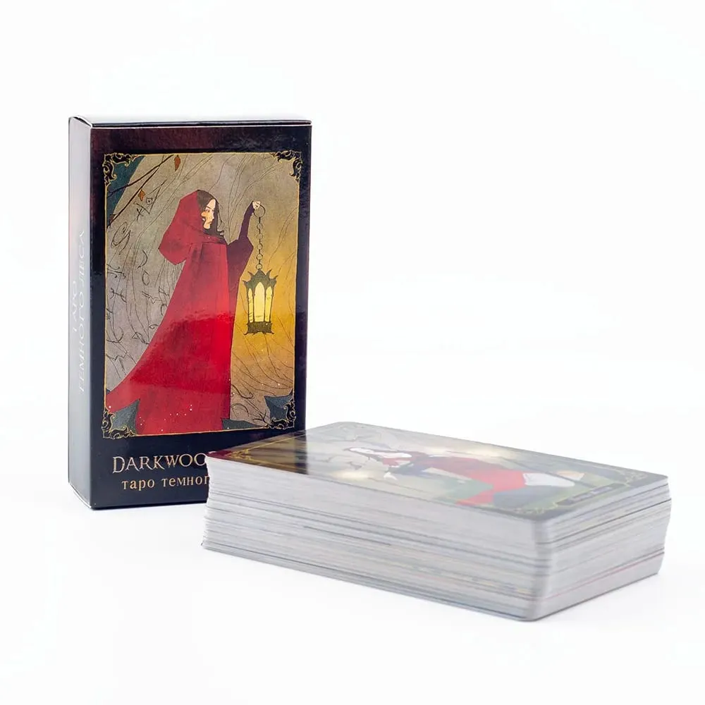 таро темного дерева Darkwood Tarot 78 Cards Deck Russian Visions Divination Edition Deck Επιτραπέζια παιχνίδια 10,3x6CM — image 2