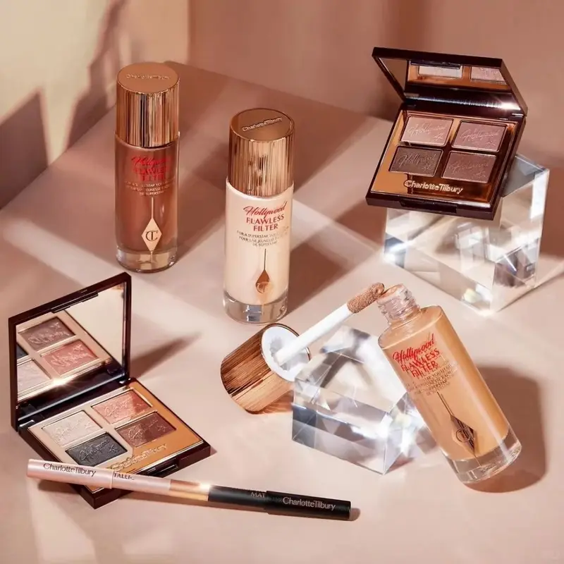 Charlotte Tilbury Hollywood Flawless Liquid Highlighter Moisturises Skin Palette Satin-matte Shimmer Metallic Finishes Makeup