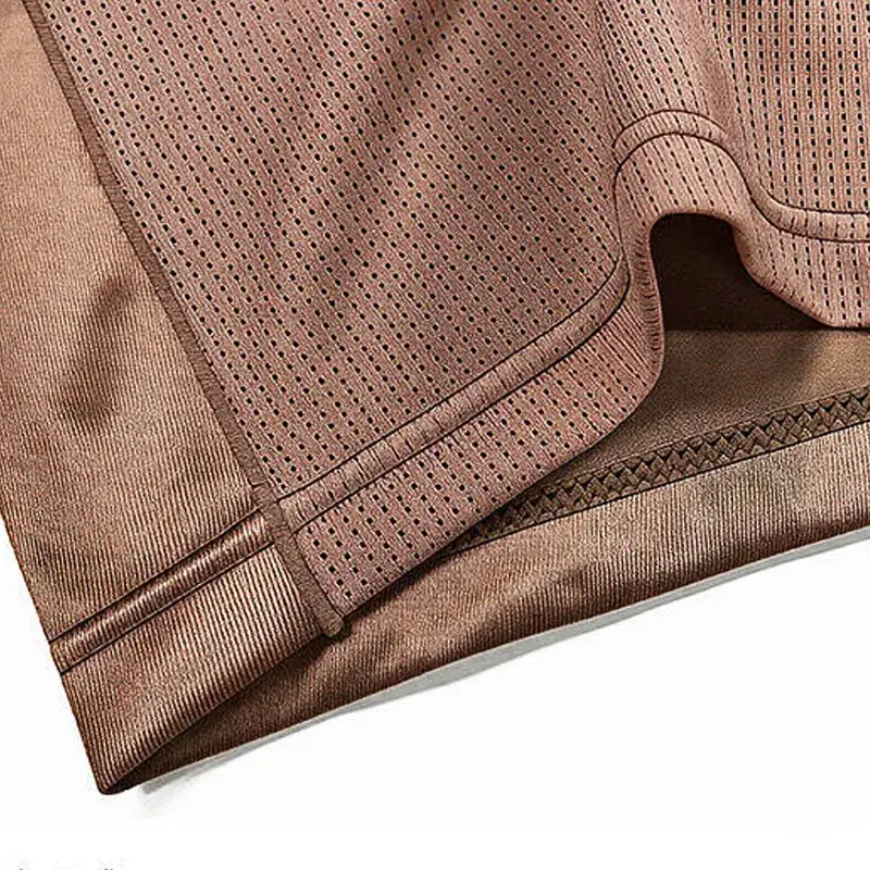 Luxury Satin-like Ice Silk Underwear Cool Breathable Double-side Mesh Men's Panties High Elastic Seamless Lingeries Men's Shorts