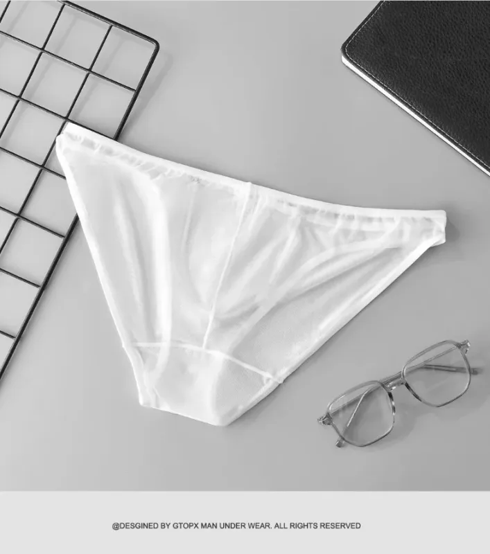 MAN Men Underwear Sexy Low Rise Briefs Tangas Sexis De Hombre Breathable Men Underwear Brief 2-Pack