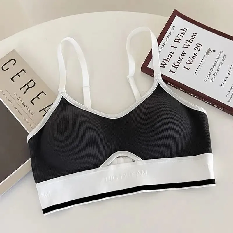 Εσώρουχα εσώρουχα Seamless Sports Bralette Teens Wireless Anti-Sagging Thin Cup Μικρή υποστήριξη στήθους Racerback Ελαφρύ σετ σουτιέν — image 11