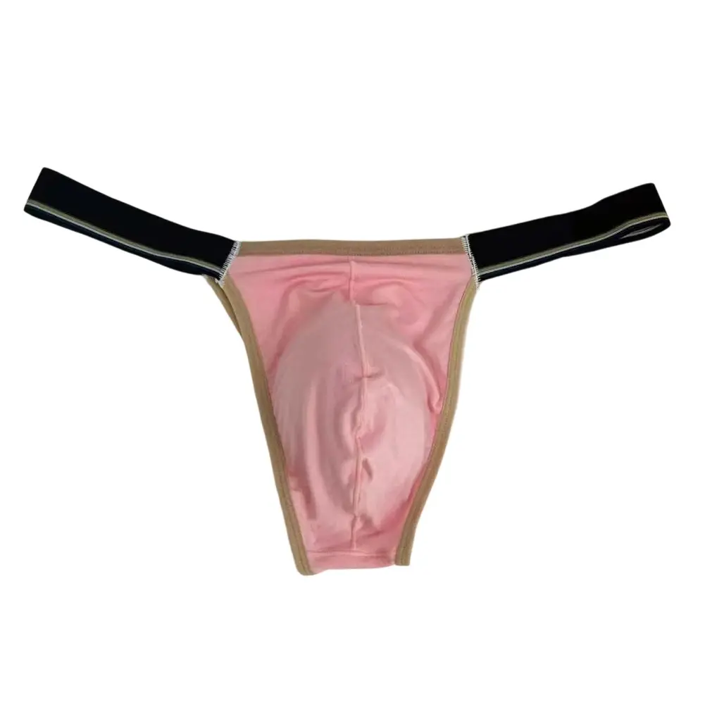 Breathable Low Waist Men Ice Silk Thongs Thin Underpants Men's Panties Lingerie Underwear Male Briefs Male Thongs — image 2
