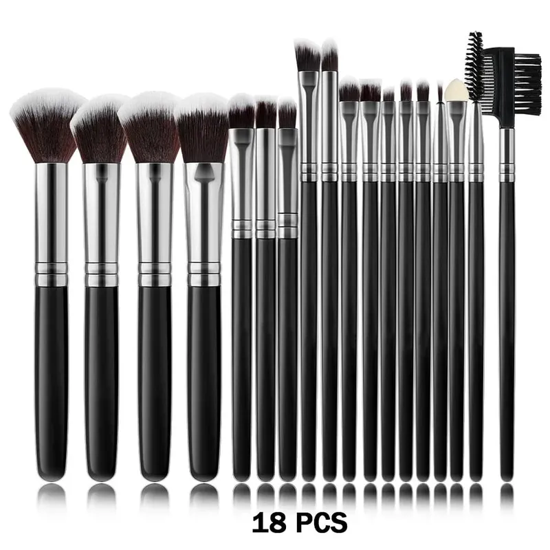 סט מברשות איפור חדש 10/32 יחידות Soft Fluffy Powder Foundation Contour סומק קונסילר צלליות מיזוג סימון כלי יופי