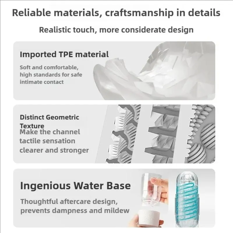 Official Licensed Latest Design Auto-Rotating Male Masturbator Cup Oral Sex Soft Adult Toy for Men Manual Sex Toys