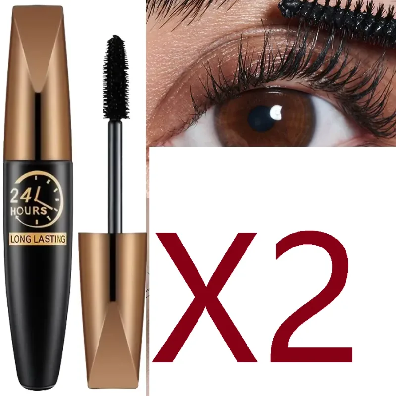 5D Eye Black Mascara עמיד למים מאריך ריסים הארכת סיבי משי מסקרה איפור עיניים לנשים איפור קוריאני קוסמטי — image 8