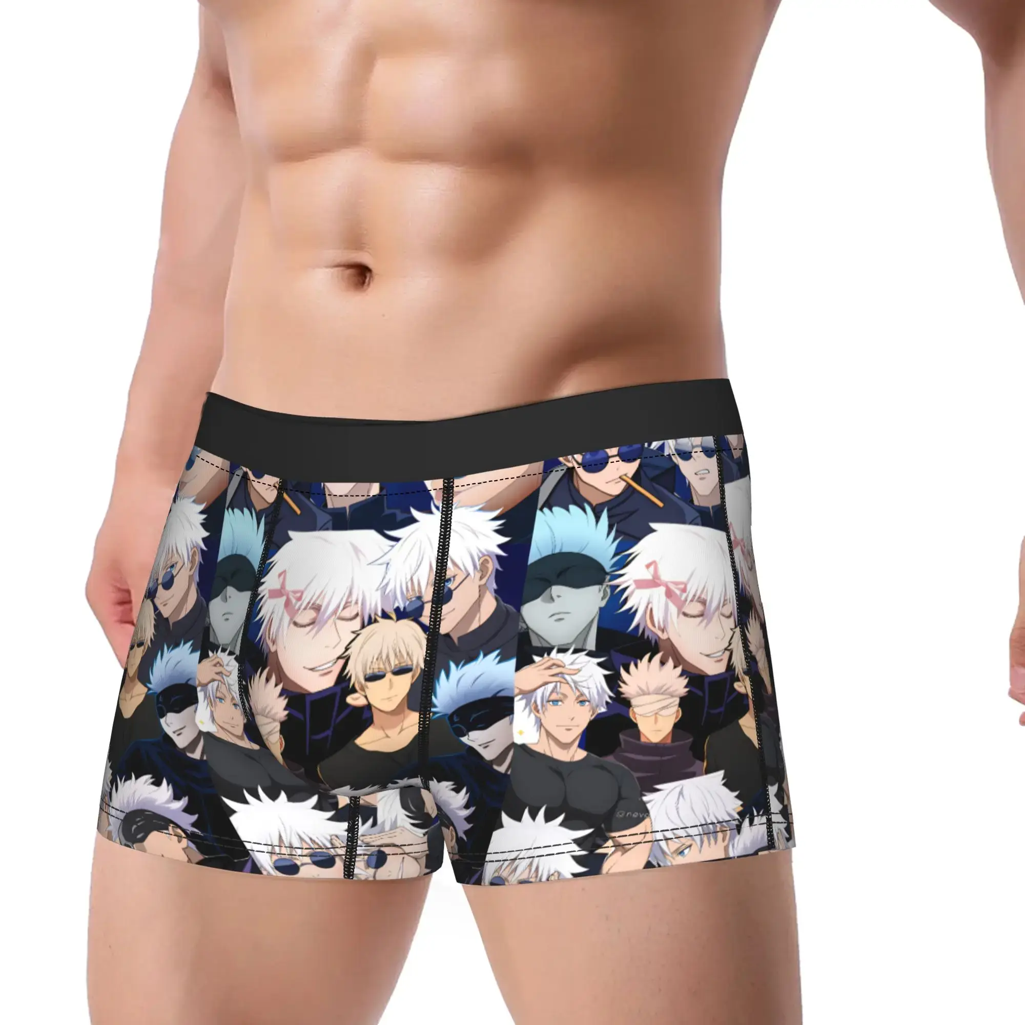 Satoru Gojo Jujutsus Underwear Males Panties Pattern Comfortable Boxer Shorts Quality Shorts Briefs Large Size — image 2