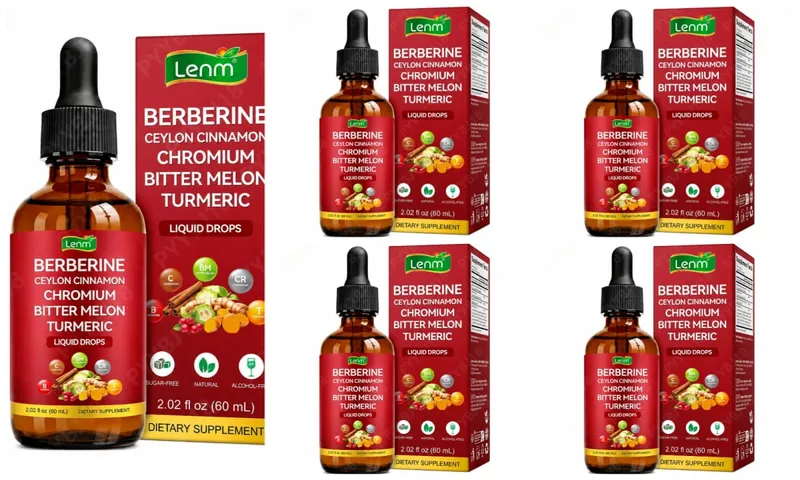 Berberine Liquid Drops Chromium & Ceylon Cannamon Supports Vitality Metabolic Wellness Health Digestive Health Χωρίς Ζάχαρη Μη ΓΤΟ 60ml — image 11