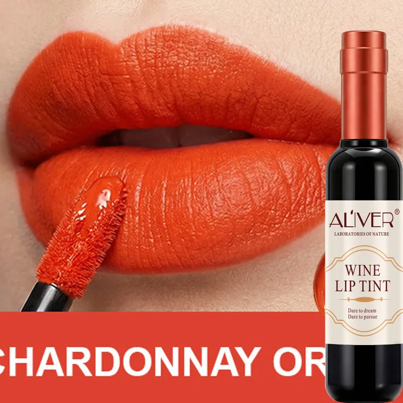 1 τεμ. Ματ Lip Gloss Σχήμα Μπουκαλιού Κόκκινου Κρασιού Σέξι Αντικολλητικό Κύπελλο Βελούδινο Ματ Γυμνό Υγρό Κραγιόν Γυναικείο Μακιγιάζ Lip Gloss — image 12