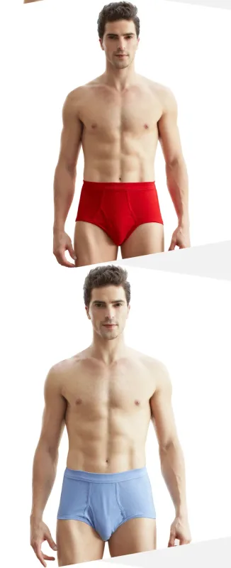 Solid Color Fat Plus Size Men's Underwear Mens Underpants 100% Cotton Comfortable Breathable Loose Large Size Men Briefs Panties — image 18